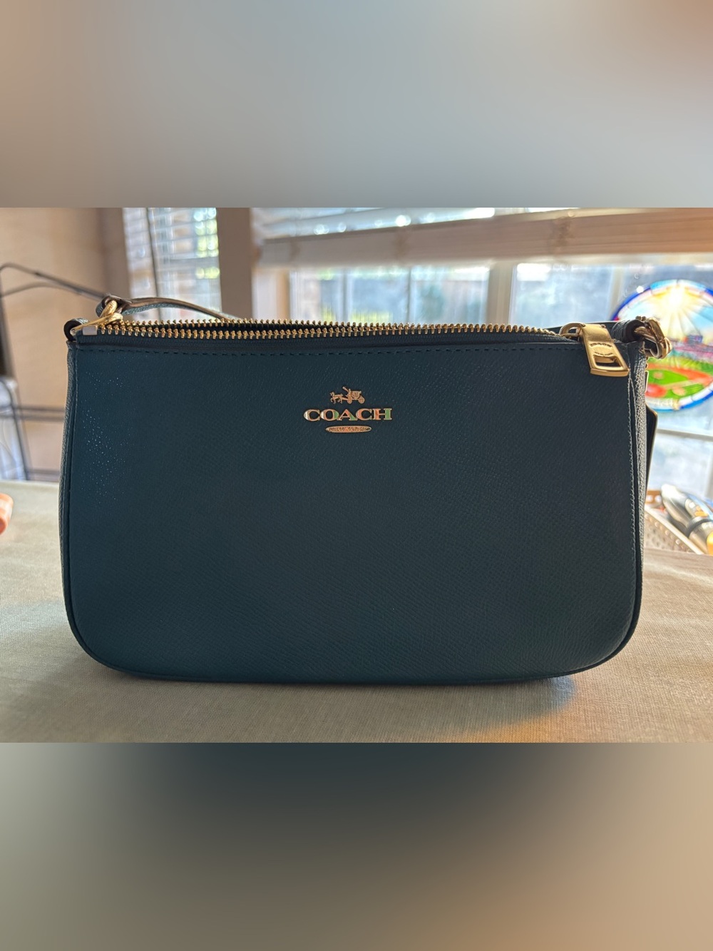 Coach Teal Leather Kailey Shoulder Bag